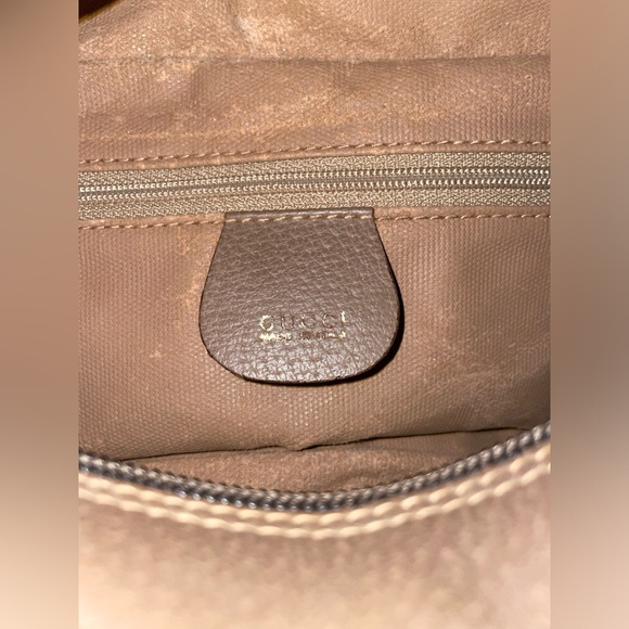 GUCCI SIGNATURE SUPREME LEATHER TRIM COATED CANVAS COSMETIC TRAVEL TOILETRY BAG - Picture 11 of 14